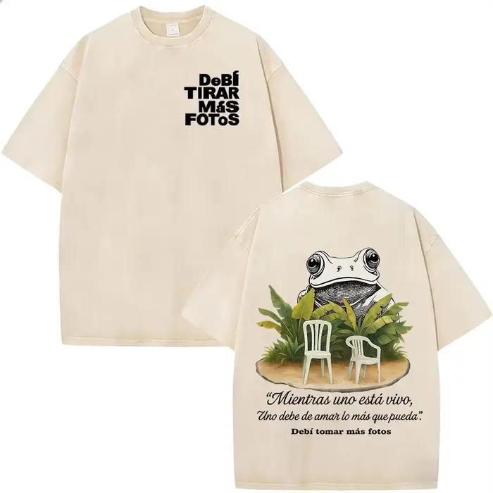 T-shirts vintage délavés Bad Bunny Debi Tirar Mas Fotos DTMF – Vêtements pour hommes