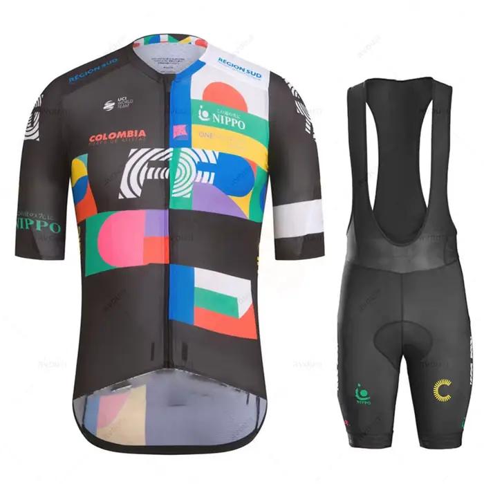 Nouvelle tenue de cyclisme pour homme, ensemble de maillots à manches courtes, vêtement de VTT, maillot de vélo de montagne, pour sorties et compétitions en été