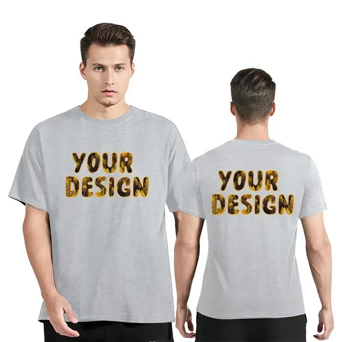 Personnaliser T-shirt en coton pour hommes votre propre