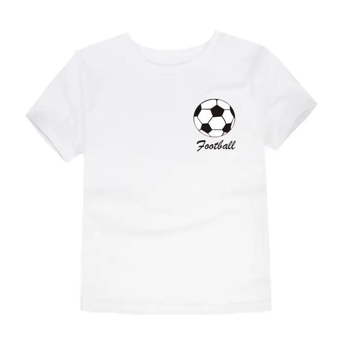 T-shirt de football à manches courtes pour garçons et filles