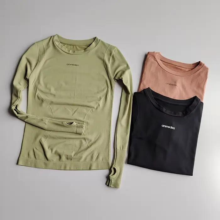 Haut de sport moulant sans couture pour femmes