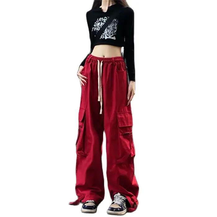Pantalon Cargo rouge pour femmes