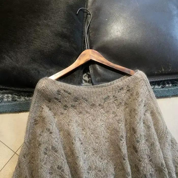 Pull gris creux pour femmes
