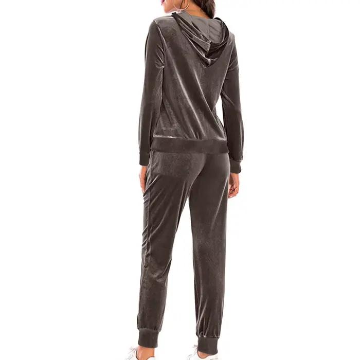 2024 automne velours survêtement femmes 2 pièces sweat pantalons