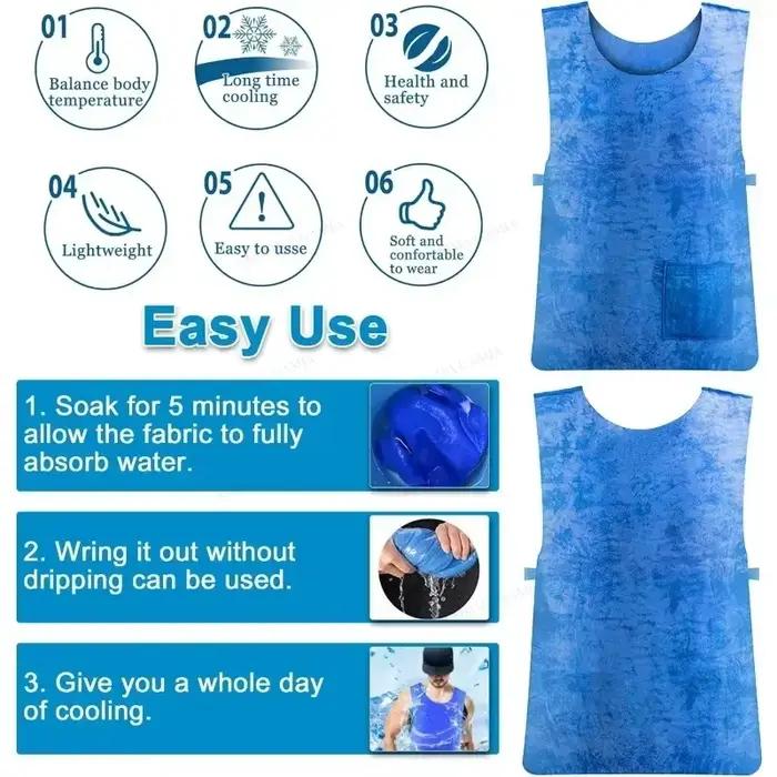 Gilet de refroidissement par évaporation pour hommes et femmes