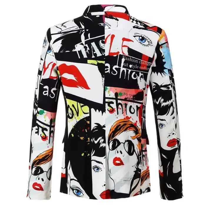 Manteaux homme costumes et blazers surdimensionné grande taille veste courte pour hommes fête recadrée vêtements pour hommes nouveau à la mode 2025 décontracté été