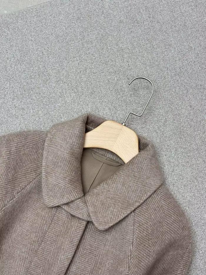 Manteau en laine mélangée pour femme