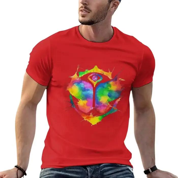 Tomorrowland-T-shirt aquarelle sublime pour hommes