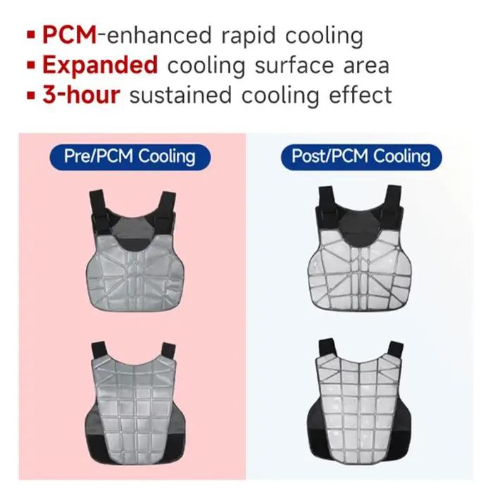 Veste rafraîchissante sans manches pour travaux de construction en extérieur, randonnée, course à pied, marche, camping, sports