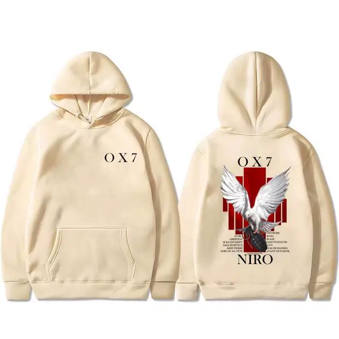 Rappeur Niro OX7 Album sweat à capuche graphique hommes femmes Hip Hop mode Pop musique