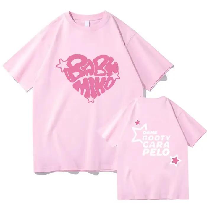 XOXO Tour 2024 Baby Miko T-shirts YoungMiko Rapper Printing Tee-shirt Short Sleeve Summer O-neck