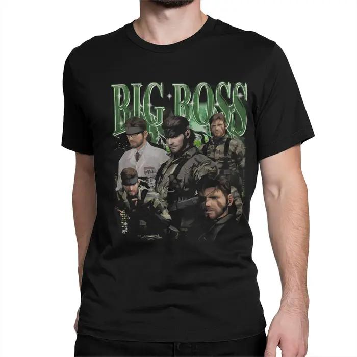 Big Boss MGS3 serpent hommes femmes T-Shirts Metal Gear solide 3 Vintage