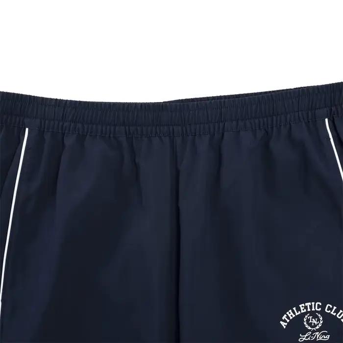 Li-Ning Pantalon de survêtement de style sport pour femme, coupe ample, 100% polyester, confortable et tendance, pantalon décontracté LiNing AYKW564