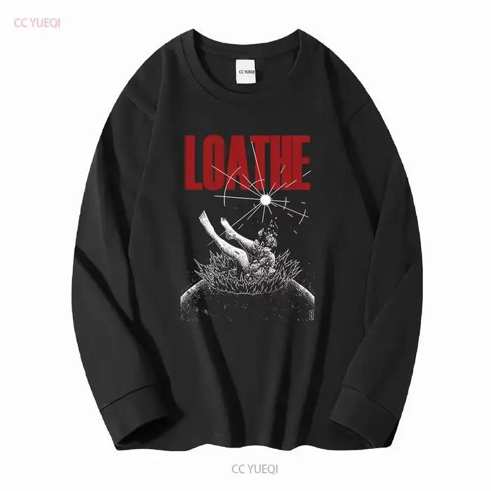 Nouveau populaire Loathe Band noir t-shirt coton pleine taille S 5XL TH194 vintage lavé étiré mode graphique décontracté polyvalent