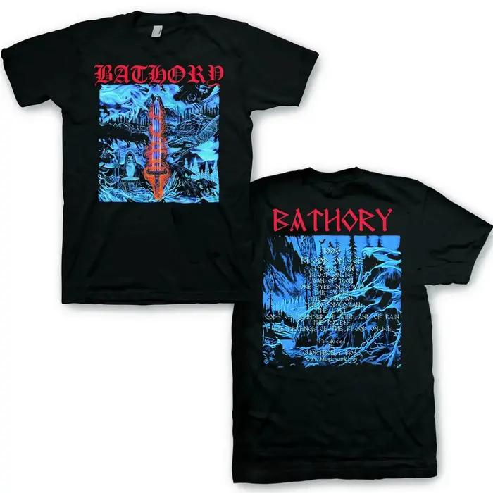 T-shirt Bathory Black Metal Venom surdimensionné, streetwear pour hommes et femmes, décontracté, ample, mode hip hop, manches courtes, vêtements pour femmes et hommes