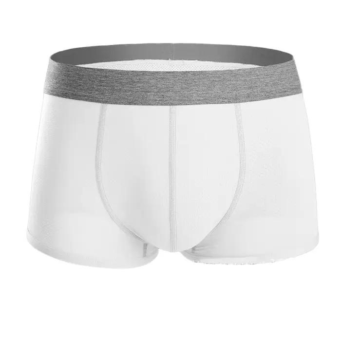 Sous-vêtements pour hommes boxeurs doux taille basse Slip caleçon respirant bas Cueca Boxer Hombre Sexy hommes Shorts troncs hommes culottes