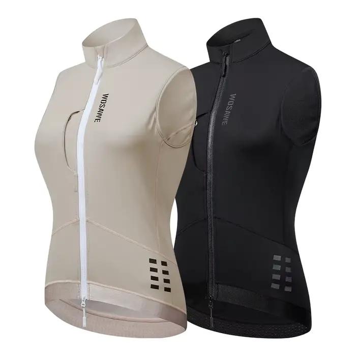 WOSAWE femmes automne cyclisme gilet hiver sans manches