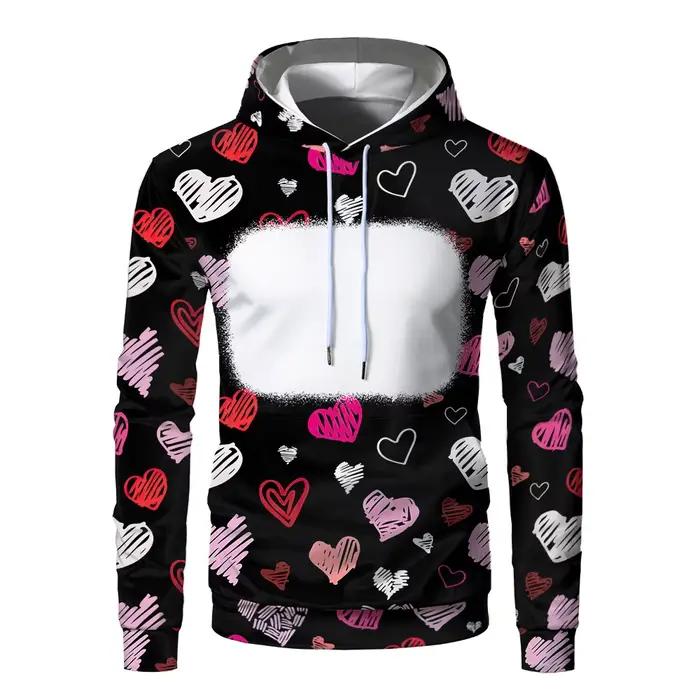 Sweat-shirt à capuche blanc par Sublimation