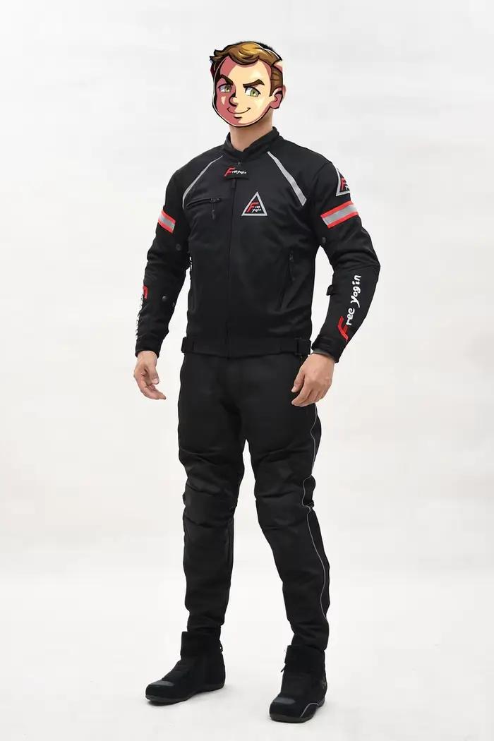 Veste d'équitation de moto d'été pour hommes, maille fine et respirante, vêtements de course, vêtements de chevalier avec prévention des chutes