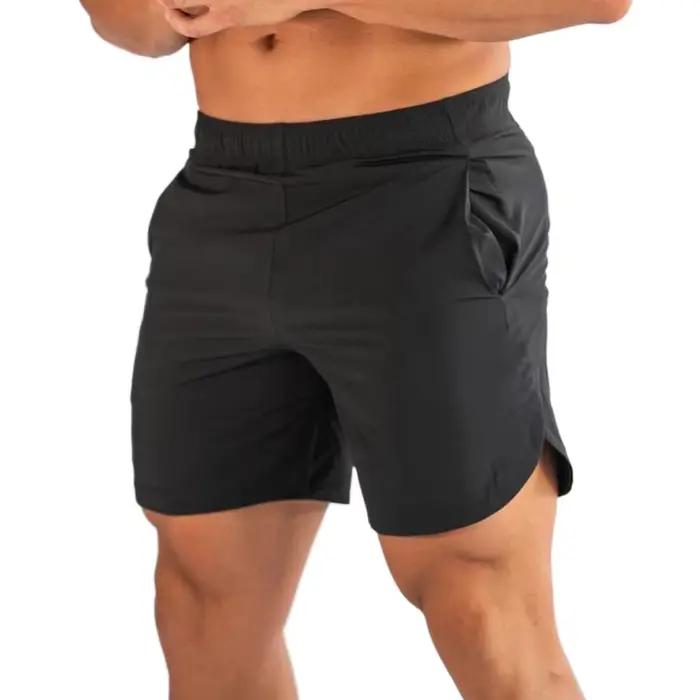 Short de jogging d'été pour hommes vêtement de course sport fitness gymnastique taille ajustée matériau polyester élasthanne multiples couleurs pour homme occasions spéciales