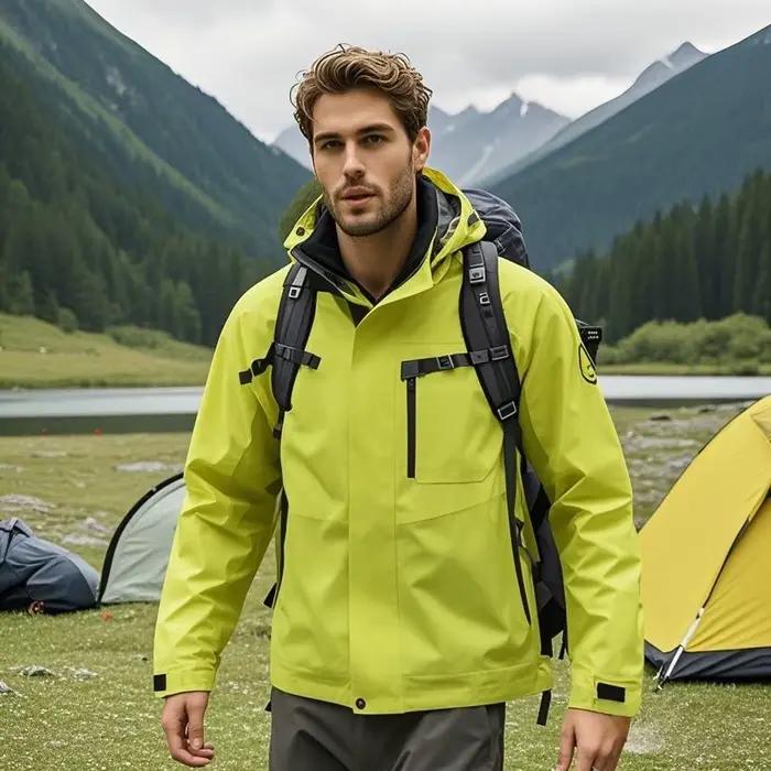Vestes Softshell pour hommes imperméable à capuche zippée veste d'extérieur manteaux avec poches zippées randonnée Camping vêtements hommes 2025