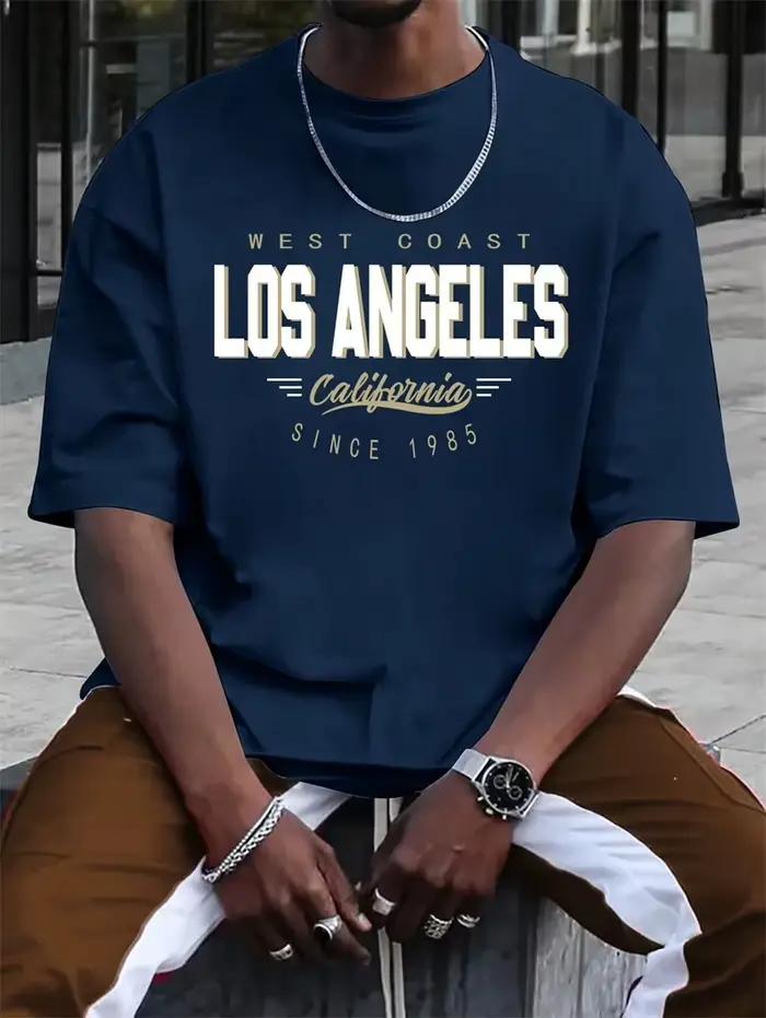 T-shirts avec lettres simples et tendance