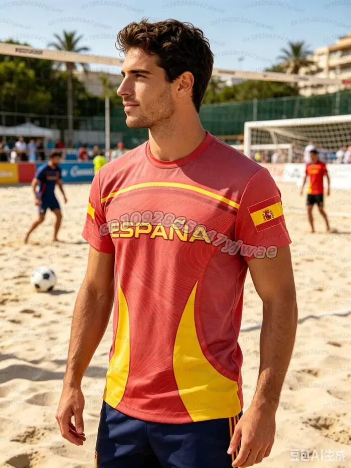 Maillots de football d'été 2026 Espagne pour hommes – T-shirts classiques God Spain à manches courtes