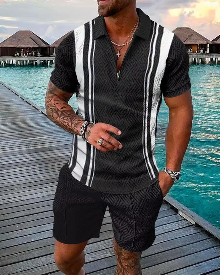 Polo et short à manches courtes pour hommes
