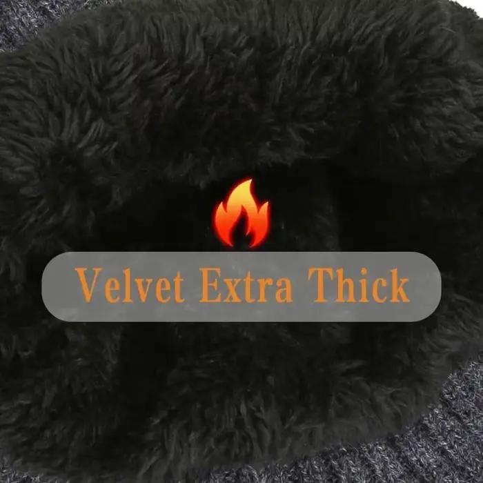 Hommes hiver tricoté chapeau en peluche chaleur casquette à visière en plein air cache-oreilles décontracté mode fausse fourrure doublé Bomber chapeaux cyclisme Protection des oreilles