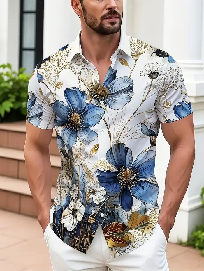 Chemise à manches courtes pour homme