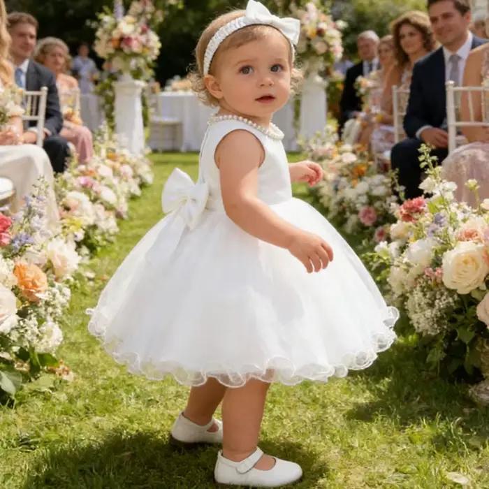Robe blanche pour filles