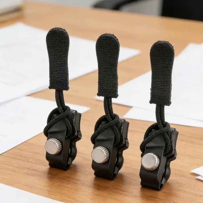 Kit de réparation de fermetures éclair universelles, 3 pièces, tête de fermeture éclair détachable instantanée, remplacement facile, tirette universelle, facile à utiliser, pour vestes et sacs
