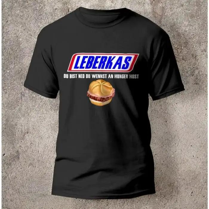 Leberkas T-Shirt Oktoberfest Munich Bavière Chemise Amusant Drôle Nouvel Été