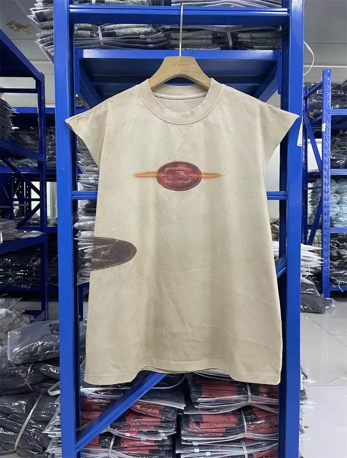 Délavé Cactus Jack Vintage ample surdimensionné gilet T-shirt débardeurs vêtements meilleure qualité
