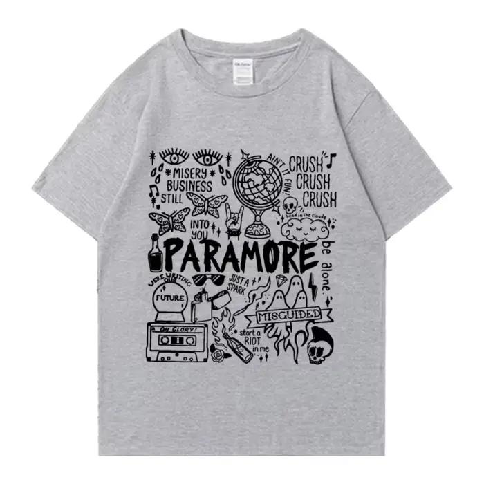 T-shirt imprimé Paramore style rétro