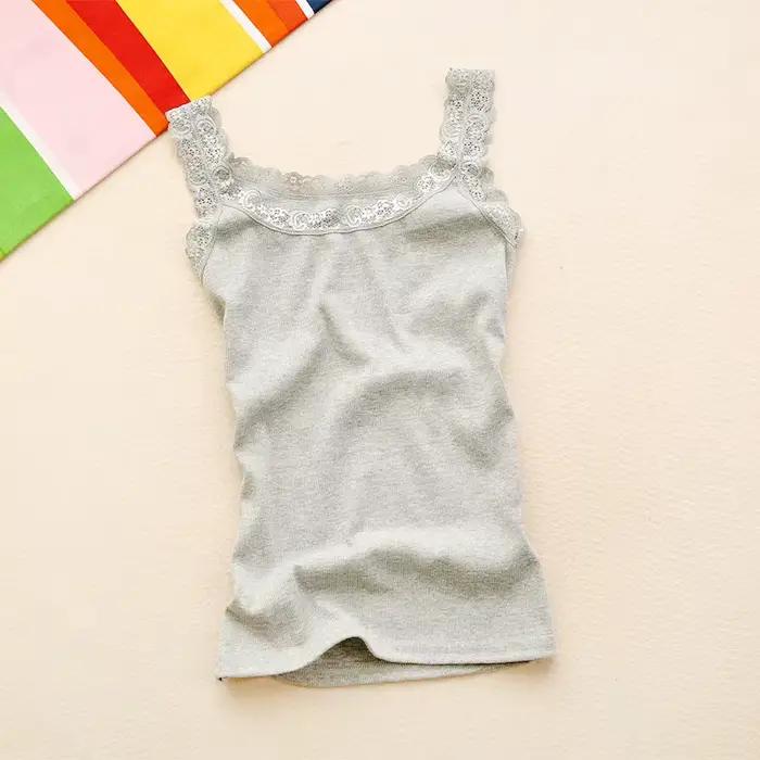 T-shirt en dentelle multicolore pour femme