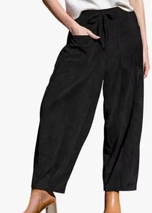 Pantalon en velours côtelé pour femme