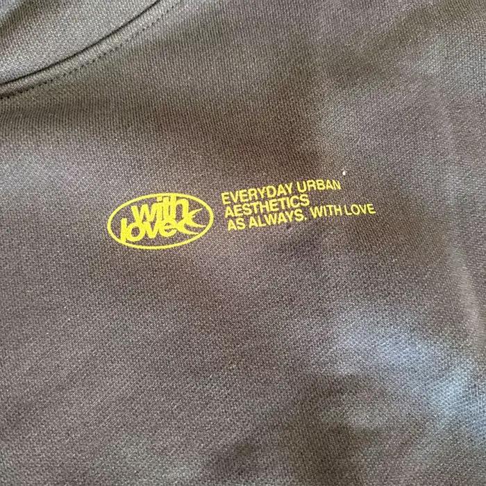 Sweat-shirt à capuche imprimé 'withlove' pour hommes/femmes