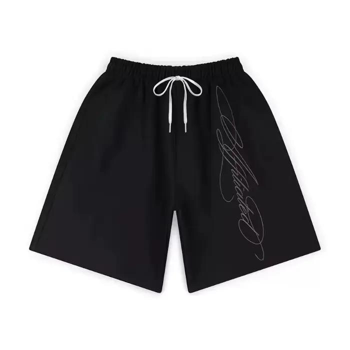 Shorts de sport amples en tricot acrylique taille haute pour hommes et femmes
