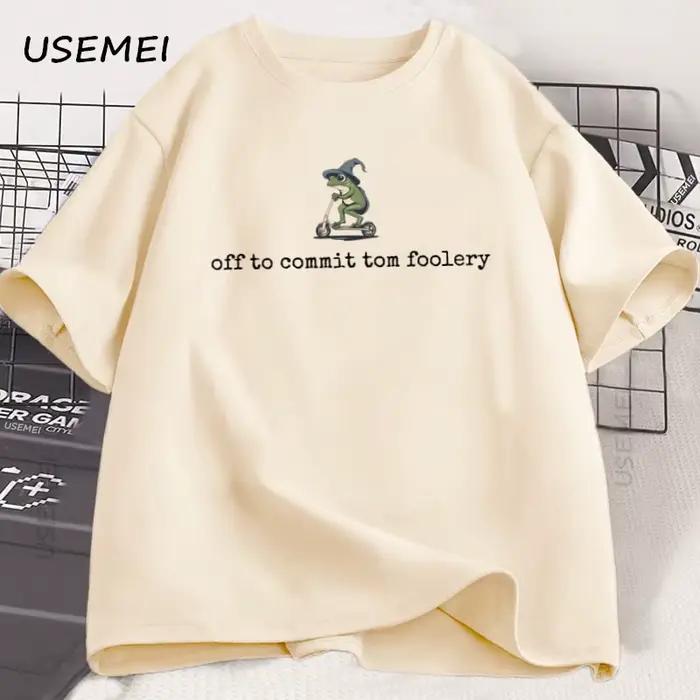 Off To Commit Tom Foolery Frog T-Shirt drôle Weirdcore Meme