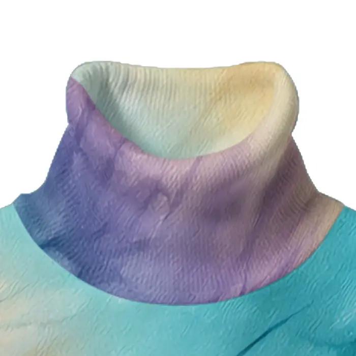 Sweatshirt dégradé bleu jaune chic pour hommes mode streetwear polyester impression 3d print casual automne hiver occasion quotidienne