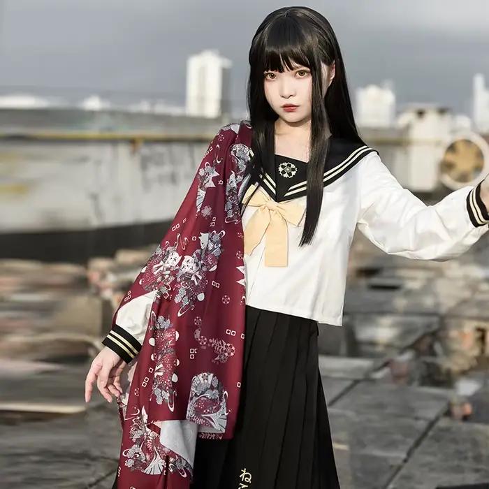 Manteau Lolita style universitaire japonais
