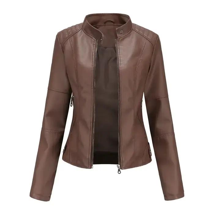 Veste en similicuir pour femme 2026 Automne Printemps