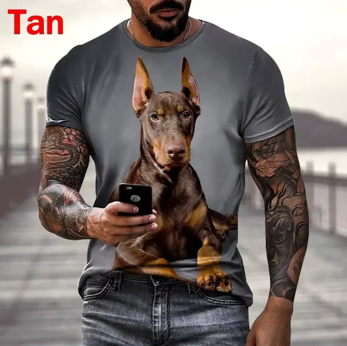 DobSuffolk-T-shirt manches courtes, cool et décontracté, avec image imprimée