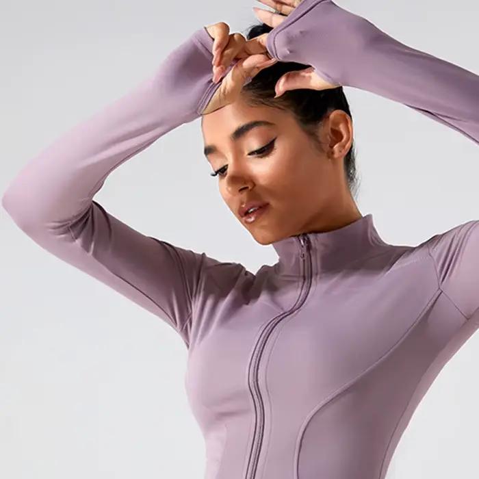 Vestes de sport à fermeture éclair pour femmes