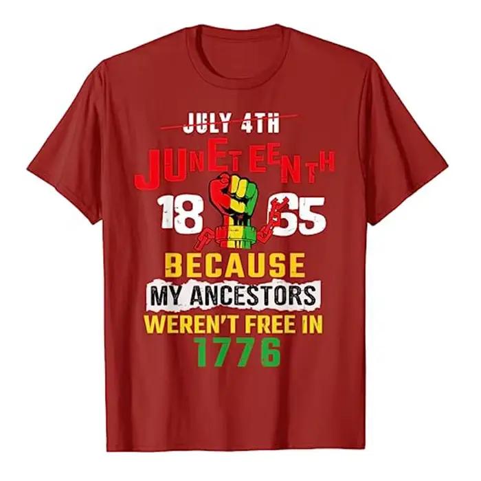 Juneteenth-T-shirt à manches courtes pour femme