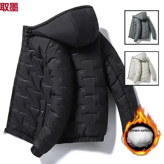 Veste d'hiver en coton épais doublé polaire pour homme, manteau Anti-froid décontracté à capuche, gilet chaud rembourré en coton, vêtements de marque chinoise