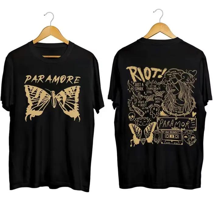 T-shirt imprimé Paramore style rétro