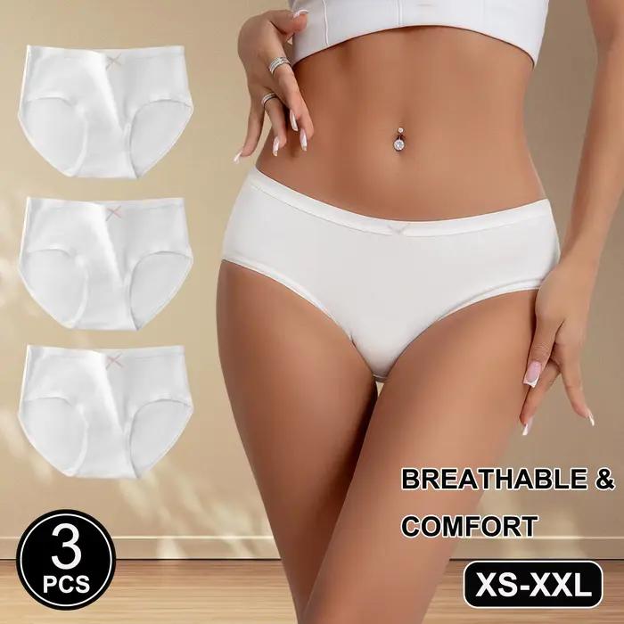 Sous-vêtements en coton blanc Simple et confortable pour femmes et filles