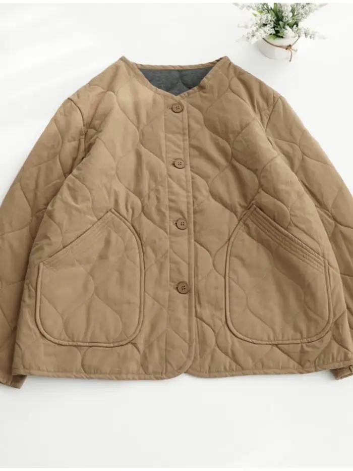 Veste matelassurera légère à manches longues pour hommes et femmes